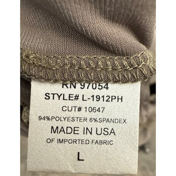 Lanston Women's Cowl Cami jumpsuit Pull On Drawstring Taupe 1912PH Size L - Picture 6 of 7